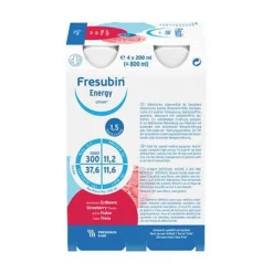 Fresubin Trinknahrung-Energy Drink Erdbeere Trinkflasche, 6X4X200 ml