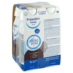 Fresubin Trinknahrung-Energy Drink Schokolade Trinkflasche, 4X200 ml