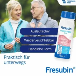 Fresubin Energy Fibre Drink Mischkarton Trinkflasche, 6X4X200 ml- Trinknahrung