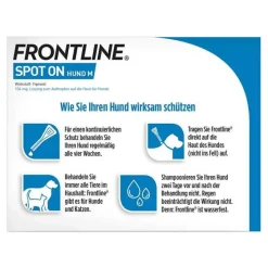 Frontline ® SPOT ON Hund M Lösung, 6 St- Flöhe, Zecken & Co.