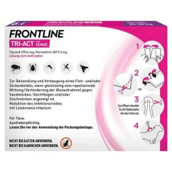 Frontline TRI-ACT® gegen Zecke, Floh und fliegende Insekten bei Hunden (20-40kg), 6 St- Flöhe, Zecken & Co.