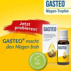 Gasteo Verdauung|Medikamente Gegen Blähungen-Tropfen bei Magen-Darm-Beschwerden, 100 ml