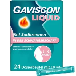 Gaviscon Sodbrennen Medikamente-® Liquid Suspension bei Sodbrennen in der Schwangerschaft, 24X10 ml