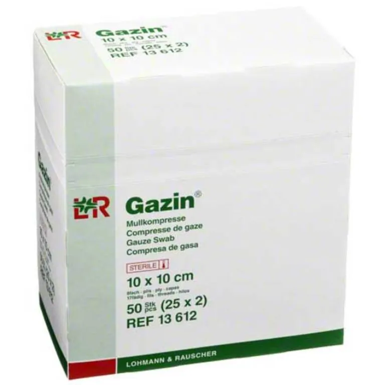 Kompressen 10x10cm 8fa, 25X2 St^Gazin Online