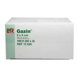 Gazin Sterile Kompressen-Kompressen 5x5cm 8fach, 50X2 St