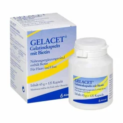 Gelacet Vitamin B7 (Biotin)-Gelatinekapseln mit Biotin, 120 St