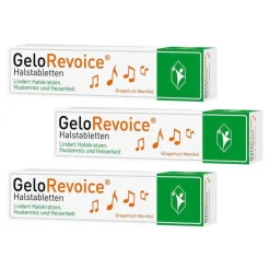 Gelorevoice Halsschmerztabletten-Halstabletten Grapefruit-Menthol bei Heiserkeit & Stimmverlust, 3x20 St