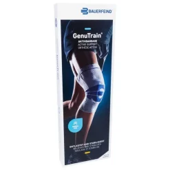 Bauerfeind Genutrain Kniebandage Größe 4 schwarz, 1 St- Kniebandagen