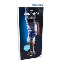 Genutrain S Knieführungsbandage rechts Größe 5 titan, 1 St^Bauerfeind Hot
