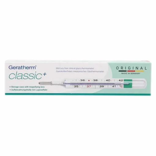 Geratherm Fieberthermometer-Fieberthermometer classic XL queck.frei mit Lupe, 1 St