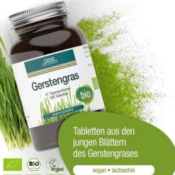 GSE Gerstengras|Sonstige Bio Produkte-Gerstengras 500 mg Bio Tabletten, 500 St