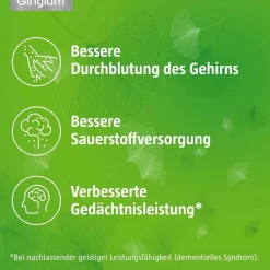 Gingium 120 mg Filmtabletten, 30 St- Ginkgo|Durchblutungs Tabletten