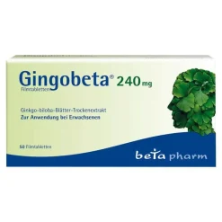 Gingobeta 240 mg Filmtabletten, 50 St- Ginkgo|Durchblutungs Tabletten