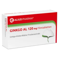 Aliud Pharma Ginkgo-GINKGO AL 120 mg Filmtabletten, 60 St