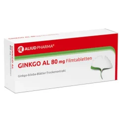 Aliud Pharma GINKGO AL 80 mg Filmtabletten, 60 St- Ginkgo