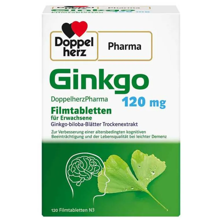 Ginkgo 120 mg Filmtabletten, 120 St^DoppelherzPharma