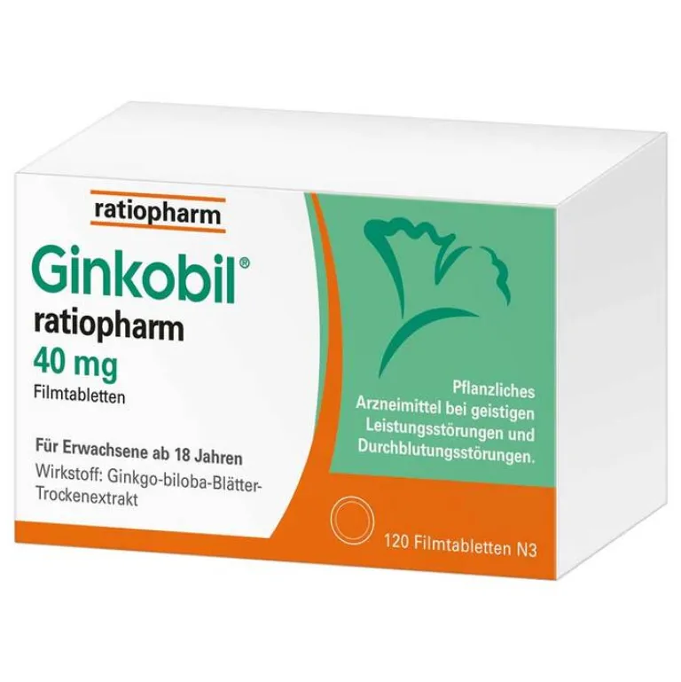 ratiopharm 40mg mit Ginkgo biloba, 120 St^Ginkobil Sale