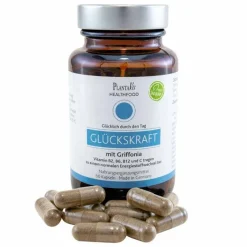 Vitamin B6 (Pyridoxin)|Vitamin B5 (Pantothensäure)-Glückskraft mit Griffonia Kapseln, 60 St
