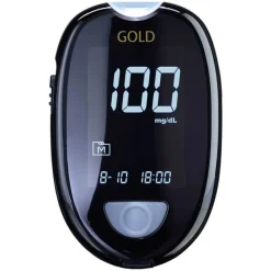 Gluco Check Blutzuckermessgerät-Gold Blutzuckermessgerät Set mg / dl, 1 St
