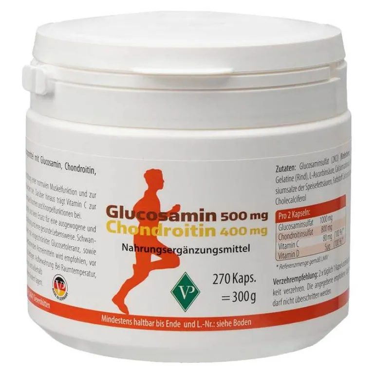 Glucosamin 500 mg + Chondroitin 400 mg Kapseln, 270 St^Velag New