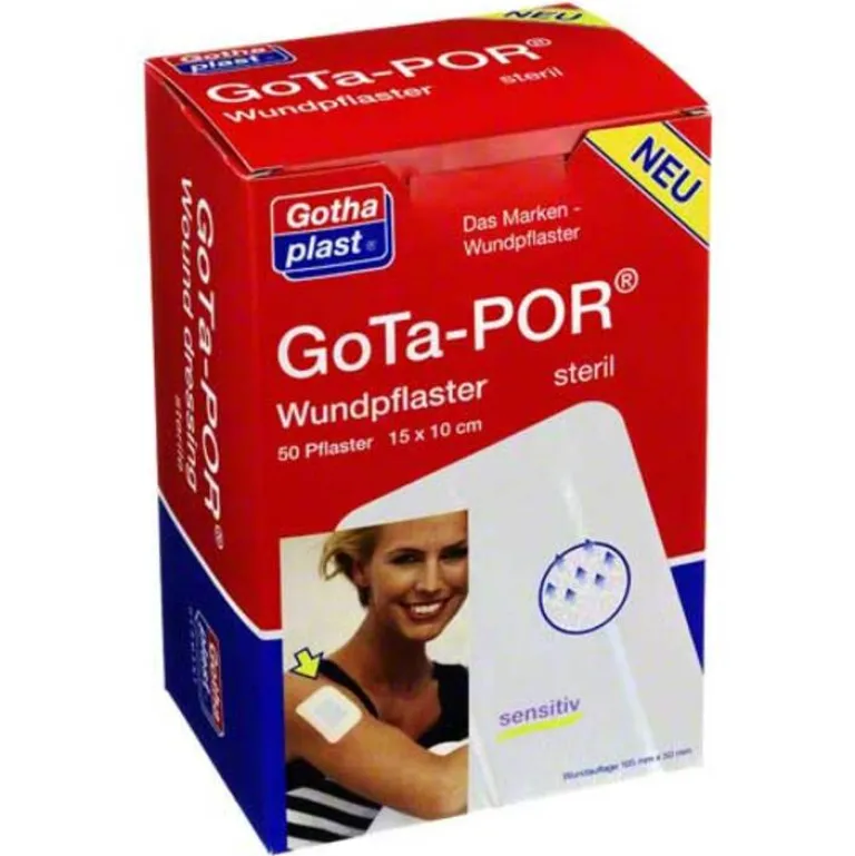 Gota Sterilpflaster--Por Wundpflaster steril 100x150 mm, 50 St