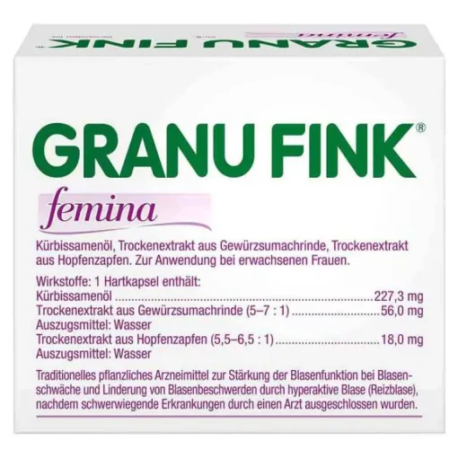 Granu Fink Reizblase Medikamente-® femina Kapseln, 30 St