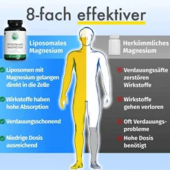 Magnesium-Green Naturals Magnesiumcitrat liposomal veg.Kapseln , 120 St