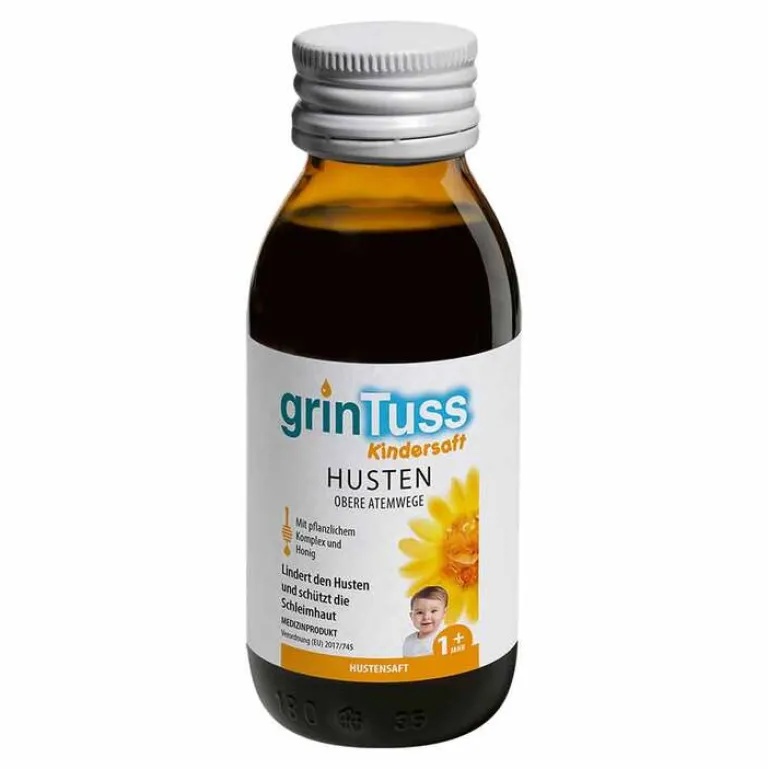 Grintuss Kindersaft mit Poliresin®, 128 g-Kinder Hustenstiller Kinder