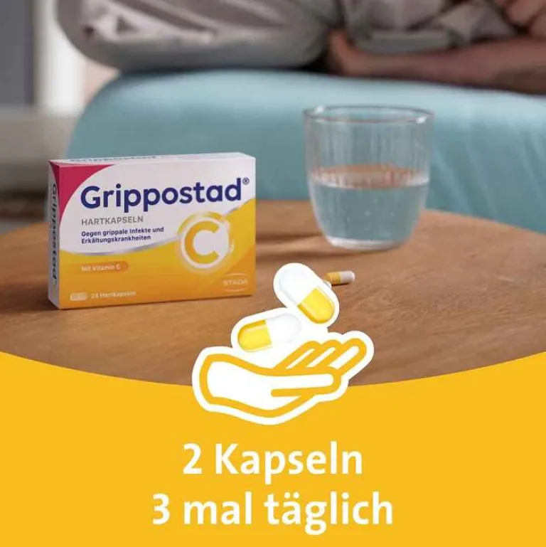 Grippostad Grippemittel-C Hartkapseln bei Erkältung, 3x24 St