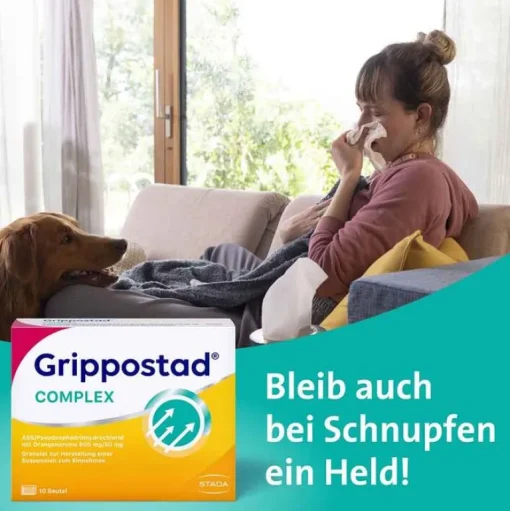 Grippostad COMPLEX mit Orangengeschmack, 10 St- Ass-Acetylsalicylsäure|Grippemittel