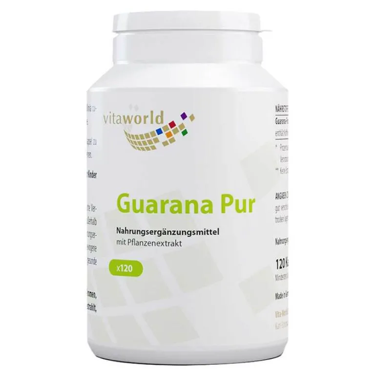 Vitaworld Guarana-Guarana Pur 500 mg Kapseln, 120 St