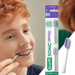 GUM Sonic Ortho Ersatzbürstenköpfe, 2 St- Geräte & Zubehör