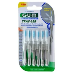 Trav-Ler 2,0 mm Kerze grau Interdental + 6Kappen, 6 St^GuM Discount