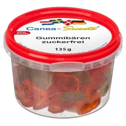 Canea Sweets Fruchtgummi-Gummibären zuckerfrei, 135 g