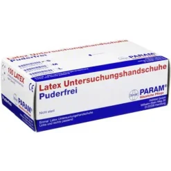 Param Handschuhe Einmal Latex puderfrei S, 100 St- Latexhandschuhe