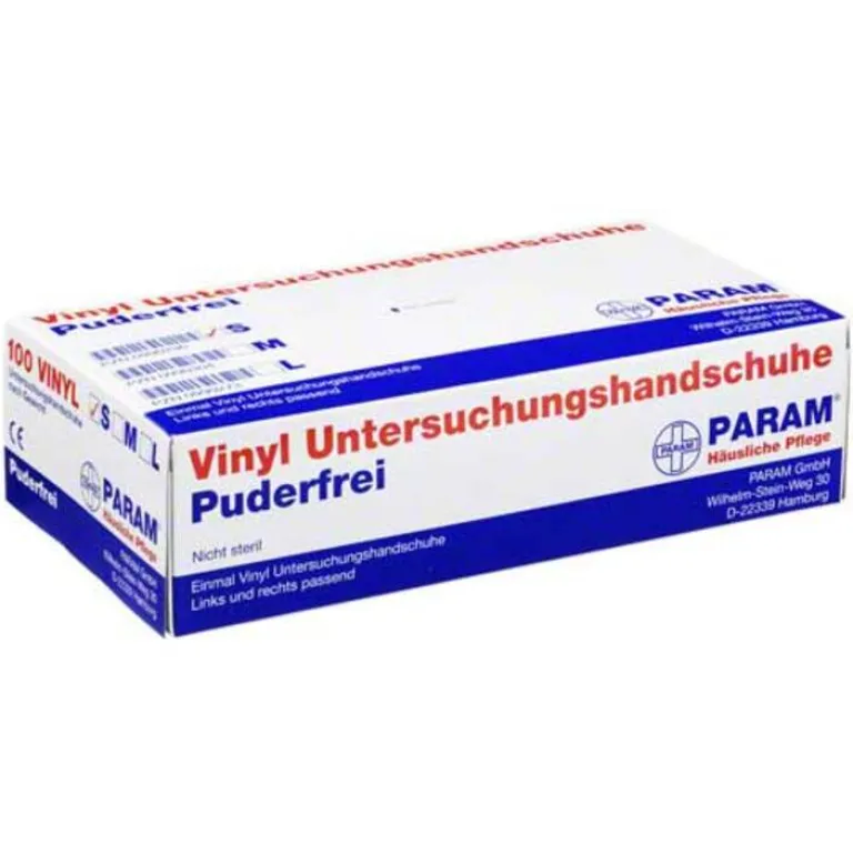 Param Handschuhe Einmal Vinyl puderfrei S, 100 St- Vinylhandschuhe