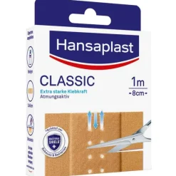 Hansaplast CLASSIC Pflaster 8 cm x 1 m, 1 St- Wundpflaster