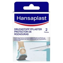 Hansaplast Druckstopp transparente Schutzpolster, 2 St- Pflaster & Zehenpolster