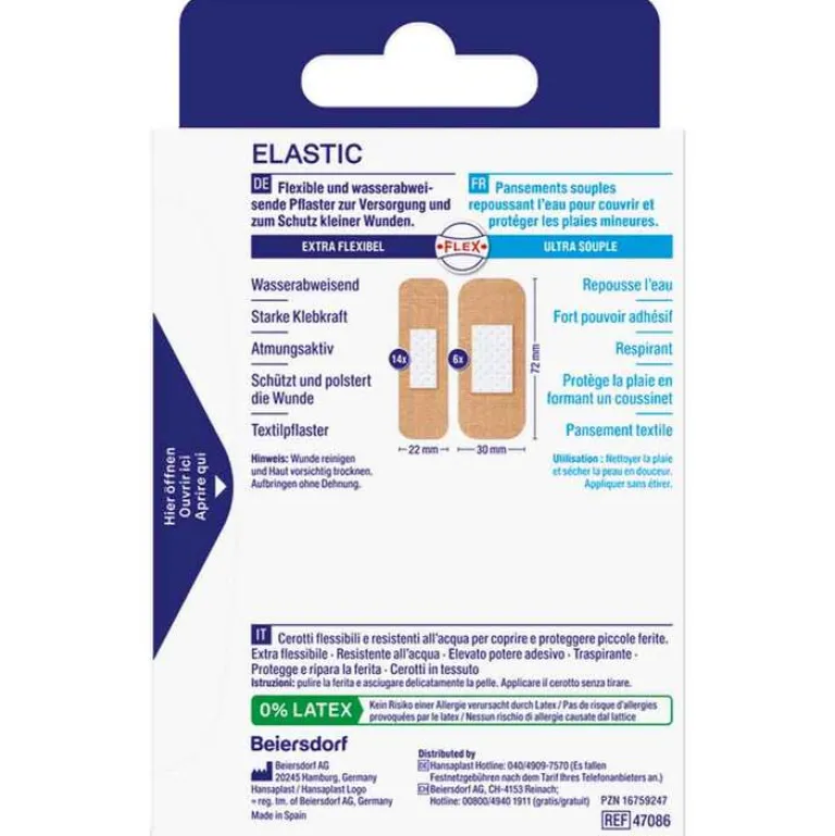 Elastic Pflasterstrips, 20 St^Hansaplast Best