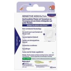 Hansaplast Kids Pflasterstrips sensitive 6x7 cm, 10 St-Kinder Kinderpflaster