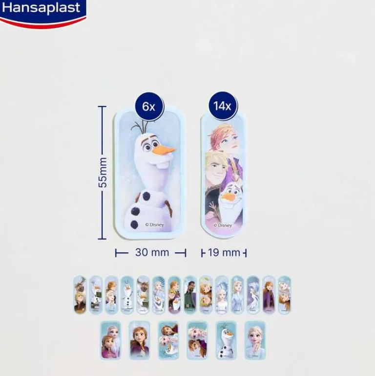 Hansaplast Kinderpflaster-Kinder Pflasterstrips Frozen, 20 St