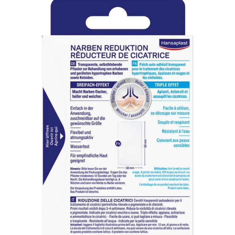 Hansaplast Pflaster zur Behandlung von Narben, 21 St- Wundpflaster|Spezialpflaster