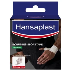 robustes Sporttape 2,5 cmx10 m weiß, 1 St^Hansaplast New