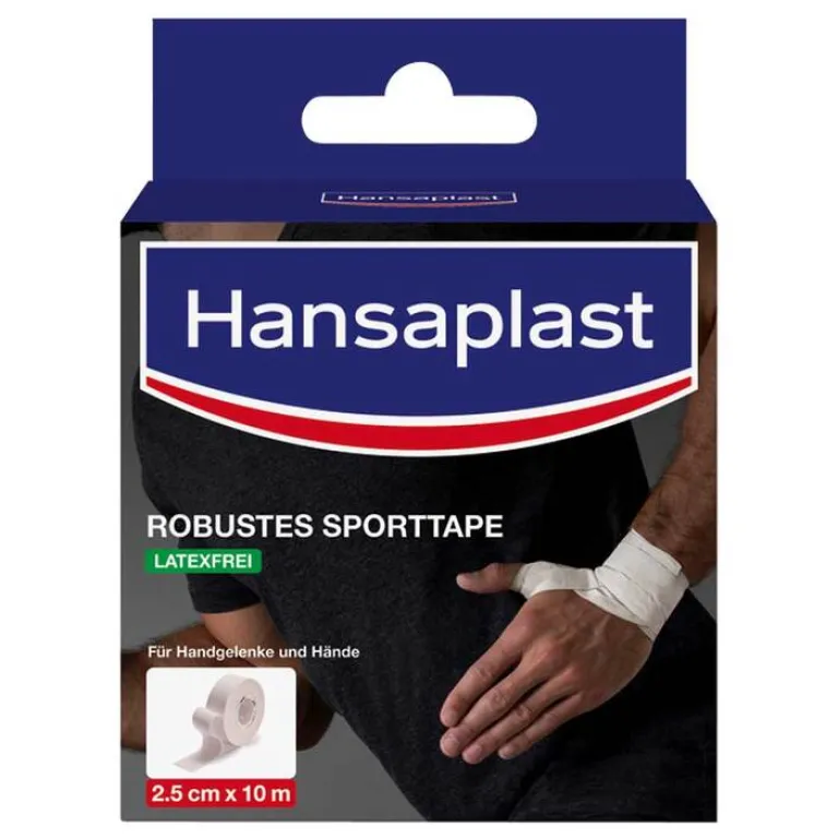 robustes Sporttape 2,5 cmx10 m weiß, 1 St^Hansaplast New