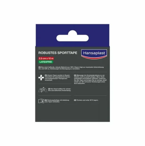 robustes Sporttape 2,5 cmx10 m weiß, 1 St^Hansaplast New