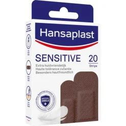 Hansaplast Strips-SENSITIVE Pflasterstrips Hautton dark, 20 St