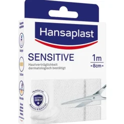 Hansaplast Sensitive Pflaster hypoallergen 8 cmx1 m, 1 St- Wundpflaster