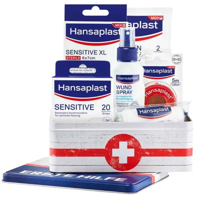 Hansaplast Set Erste-Hilfe, 1 St- Erste-Hilfe-Set|Für Unterwegs