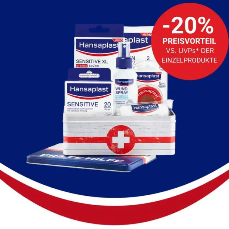 Hansaplast Set Erste-Hilfe, 1 St- Erste-Hilfe-Set|Für Unterwegs