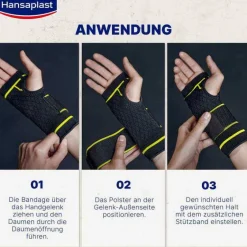 Hansaplast Sport Handgelenk-Bandage Größe L/XL, 1 St- Handgelenkbandagen